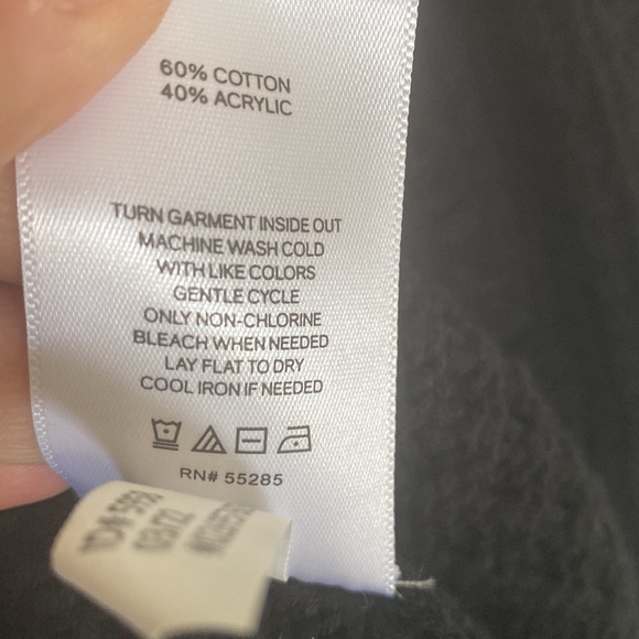 “Express” black, waffle, rhinestone button sweater/blazer; size small; NWOT - Picture 9 of 9